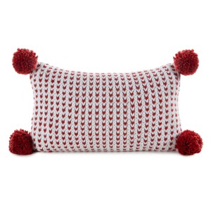 Poszewka świąteczna 30x50 cm, biała, 50% akryl, 50% poliester szt. 1