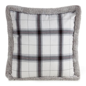 Poszewka świąteczna z futrem 45x45 cm biały 150  80% poliester szt. 1