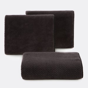 Ręcznik Zoe1 70x140 cm Czarny, 100% bawełna, 1 sztuka