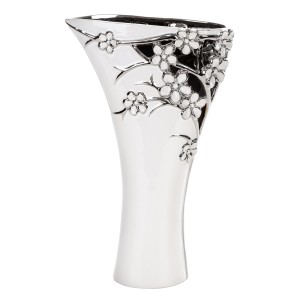 Wazon Dekoracyjny Karin (01) 24 x 10 x 39 Cm Biały szt. 1