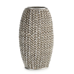 Wazon Dekoracyjny Moli 16 x 12 x 27 Cm Srebrny szt. 1