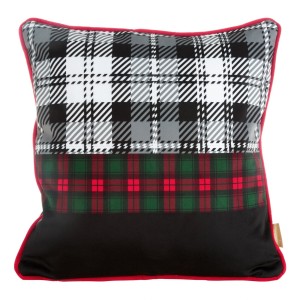 Welwetowa poszewka 45x45 cm, czarna, 390 GSM, 100% poliester szt. 1