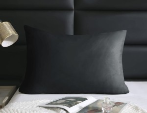Satynowa Poszewka 40x60 Czarna
