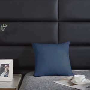 Satynowa Poszewka 40x40 Granat