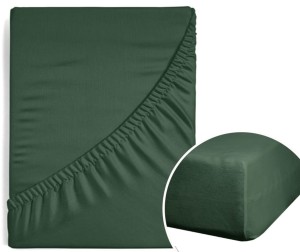 Ciemno Zielone Prześcieradło z gumką 160x200 NOVA3