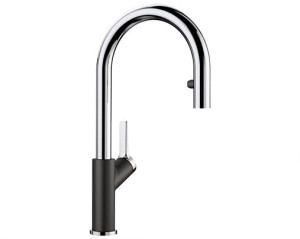 Bateria kuchenna BLANCO CARENA-S Vario Silgranit-Look czarny/chrom