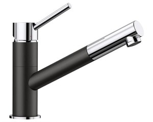 Bateria kuchenna BLANCO KANO-S Silgranit-Look czarny/chrom