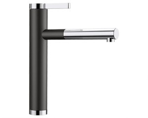 Bateria kuchenna BLANCO LINEE-S Silgranit-Look czarny/chrom