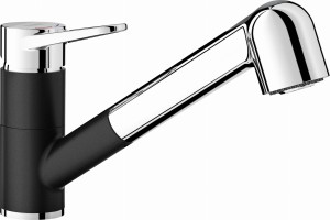 Bateria kuchenna BLANCO WEGA-S II Silgranit-Look czarny/chrom