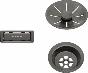 BLANCO Zestaw elementów stalowych kolor satin dark steel  do jednej komory