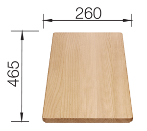 Deska do krojenia BLANCO drewniana buk 465x260 FAVOS MINI