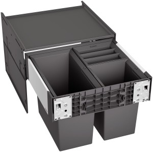 System segregacji odpadów BLANCO SELECT II 50/3, 35 l, czarny