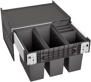 System segregacji odpadów BLANCO SELECT II 60/4, kolor: czarny