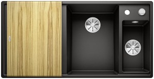 Zlewozmywak BLANCO AXIA III 6 S Silgranit czarny prawa