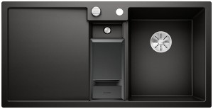 Zlewozmywak BLANCO COLLECTIS 6 S Silgranit czarny prawa  wkład z pokrywką
