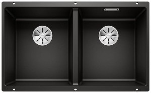 Zlewozmywak BLANCO SUBLINE 350/350-U Silgranit czarny InFino
