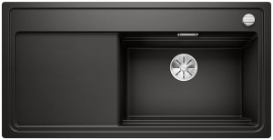 Zlewozmywak BLANCO ZENAR XL 6 S SteamerPlus Silgranit czarny prawa