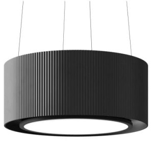 Ciarko Design Okap wyspowy Mono Light Black 80 CDW8001C