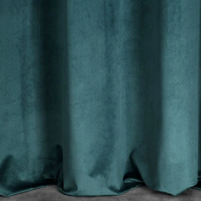 Zasłona Welurowa Welur Velvet na Taśmie 140 x 270 Niebieska do Salonu