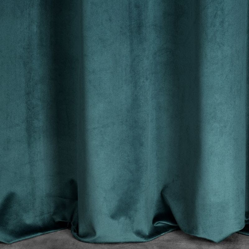 Zasłona Welurowa Welur Velvet na Taśmie 140 x 270 Niebieska do Salonu