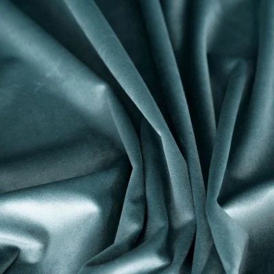 Zasłona Welurowa Welur Velvet na Taśmie 140 x 270 Niebieska do Salonu