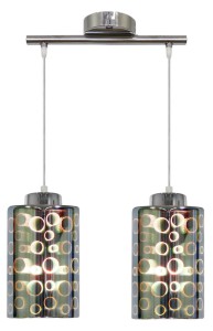 Candellux NOCTURNO Lampa Wisząca 2x40W E27 Chromowy