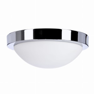 RODA Lampa Sufitowa Plafon 265 1x60W E27 Chrom Ip44