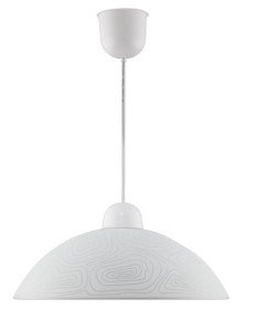 Candellux LUKRECJA Lampa Wisząca 1x60W E27, klosz szklany, matowa
