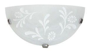 ITAKA Lampa Sufitowa Plafon 1/2  1x60W E27 Biały