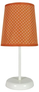 GALA Lampa 1x40W E14 Pomarańczowa W Kropki