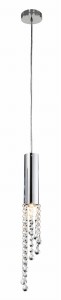 DUERO Lampa Wisząca 1x3W LED GU10 Chrom Bez Żarówki