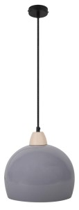 Lampa Wisząca Candellux Monroe 1x60W E27 Szary