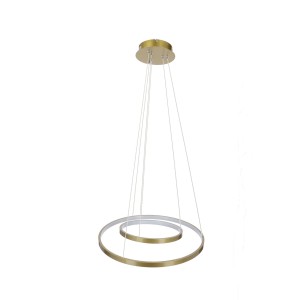 LUNE Lampa Wisząca 50+30 Złoty 40W LED 4000k