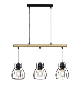 Candellux BERNITA Lampa Wisząca 3x60W E27 Czarny
