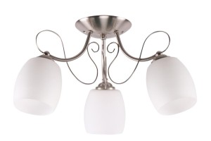 Candellux AMBA Lampa Sufitowa 3x40W E27 Biały, chromowy