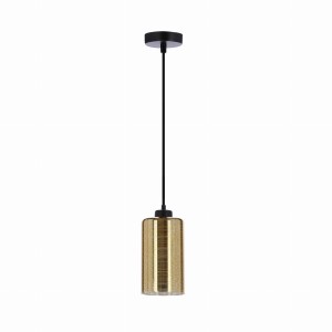 Candellux COX Zwis 1x60W E27 Złoty, Czarno-Złoty