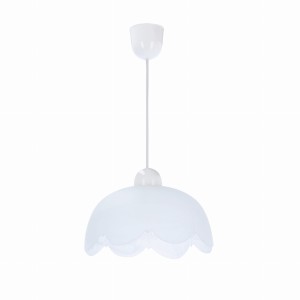 BRATEK Lampa Wisząca 25 1x60W E27 Klosz Biały