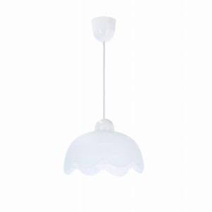 BRATEK Lampa Wisząca 18 1x60W E27 Klosz Biały
