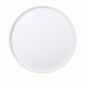 TEXAS Lampa Sufitowa Plafon Biały 15W LED 29 Cm Klosz Biały Efekt Sky