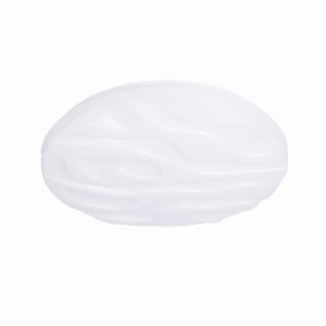 NEVADA Lampa Sufitowa Plafon Biały 24W LED 38,5 Cm Klosz Biały Efect Sky