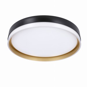 MANHATTAN Lampa Sufitowa Plafon 24W LED 38 Cm Klosz Biały