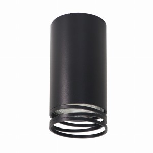 TUBA Lampa Sufitowa Czarny 1x15W GU10 Śr. 5,5 Cm