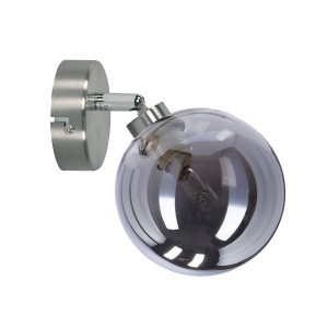 RODIA Lampa Kinkiet Satynowy 1x40W G9 Klosz Grafitowy