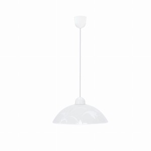 MANGANO Lampa Wisząca 1x60W E27 Klosz Biały Z Wzorem