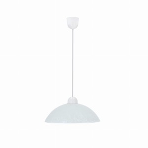 MACARI Lampa Wisząca 1x60W E27 Klosz Biały Z Wzorem