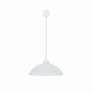 FANUSA Lampa Wisząca 1x60W E27 Klosz Biały Z Wzorem