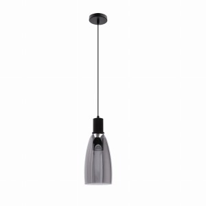 UDIN Big Lampa Wisząca Czarny 1x15W GU10 Klosz Szary