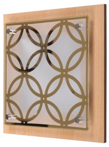 PLANTA Plafon 24x24 1x60W E27 Kółka Chocolate