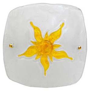 Plafon Candellux SUN 30 Żółty 1x60W E27