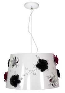 Candellux Lampa Wisząca ROSA 1x60W E27 Biała